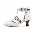 thumbnail image 3 of SACFOF Women's Buckled Heeled Shoes Block Heel Pumps Pointed Toe Heels Comfortable Closed Toe Dress Wedding Shoes, 3 of 6