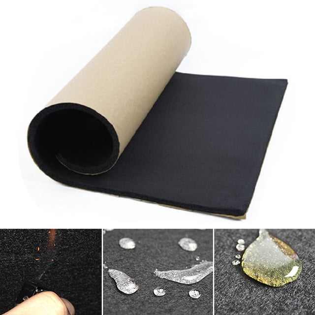 Alfombrilla amortiguadora de aislamiento acústico térmico para coche, alfombrilla amortiguadora de sonido impermeable a prueba de polvo