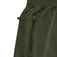 thumbnail image 5 of DPTALR Men's Solid Color Elastic Waist Drawstring Pocket Sports Ankle Pants,Army Green Big and Tall Men XXL, 5 of 8