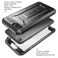 thumbnail image 3 of SUPCASE Unicorn Beetle Pro Series Case Designed for iPhone SE 3rd Gen (2022) / iPhone SE 2nd Gen (2020) / iPhone 7 / iPhone 8, Full-Body Rugged Holster Case with Built-In Screen Protector (Black), 3 of 6