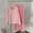Pink, variant on uublik Women Plus Pajama Sets Soft Comfy Fleece Pjs Pullover Pants Loose 2 Piece Sleepwear Pink