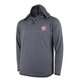 thumbnail image 2 of Men's  Navy Washington Nationals Butter Stripe Tri-Blend Long Sleeve Hoodie T-Shirt, 2 of 3