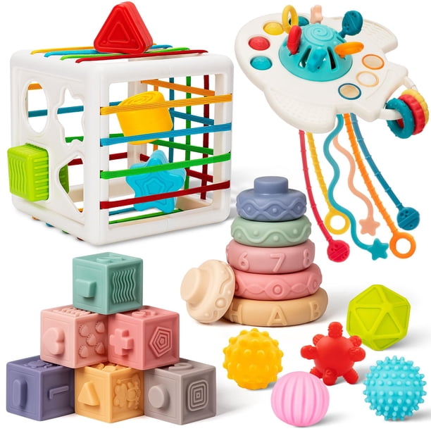 Set de juguetes Jyusmile Montessori 5 en 1 para 6 a 12 meses con viaje