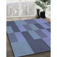 thumbnail image 3 of Ahgly Company Machine Washable Indoor Square Transitional Deep Periwinkle Purple Area Rugs, 5' Square, 3 of 7