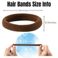 thumbnail image 2 of 200 Pcs No Damage Hair Ties for Women Thick Hair, Stretchy Soft Seamless Nylon Cloth Elastic Hair Ties Ponytail Hair Holders Hair Elastics Hair Band for Women Neutrals Color, 2 of 7