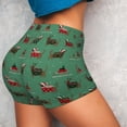thumbnail image 2 of Sikiie Christmas Dachshund Print Workout Shorts Women Scrunch Butt Gym Shorts Seamless High Waist Tummy Control Yoga Biker Athletic Shorts, 2 of 5
