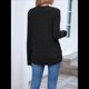thumbnail image 4 of Suéteres de Mujer, Camisas de Larga, Moda de Otoño, Blusas de Moda, Conjuntos Fruncidos, Ropa de Invierno Negro M, 4 of 9
