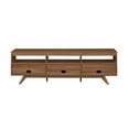 thumbnail image 5 of Walker Edison Mid-Century Modern Storage TV Stand for TVs up to 80”, Mocha, 5 of 14