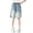 Green, variant on Girls Embroidered Denim Bermuda Shorts, Kids Elastic Waist Loose Fit Summer Casual Five Pocket Jean Shorts(Blue2,11-12 Years)