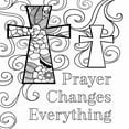 thumbnail image 3 of Robinson, Tamara 20x20 Black Modern Framed Museum Art Print Titled - Prayer Changes Everything Sq. II, 3 of 5
