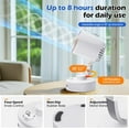 thumbnail image 3 of Cyfrone Portable Small Aroma Desk Fan - USB-C Rechargeable 4000mAh 4 Speeds Mini Quiet Table Fans Tilt Adjustable for Bedroom Office & Home, 3 of 8