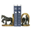 Elk Lighting Horse and Horseshoe Bookends