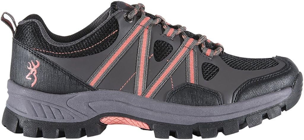 Browning Glenwood Trail Low Hiking Shoes Black/Living Coral US Women’s Size 8.5