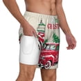 thumbnail image 2 of Kdxio Merry Christmas 1 Print Men'S Swim Trunks With Compression Liner 7 Inch Inseam Quick Dry Swim Shorts, 2 of 7