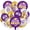 Purple and Gold, variant on Black and Gold Graduation Balloons Graduation Decorations 2026, 51Pcs Grad Latex Balloons and Grad Foil Balloon with Confetti Ribbons Grad Party Decorations for College High School