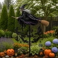 thumbnail image 3 of The Enchanted Witch Garden Wind Spinner Outdoor Halloween Decorations Witch Bat Wind Spinner Yard Decor Lawn Ornament Garden Stake Seasonal Outdoor Display, 3 of 5