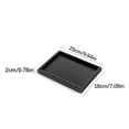 thumbnail image 3 of PEKIOGT Japanese Retro Tea Set Plate Square Black Hotel Tray Light Wooden Tableware Brown Fruit Tray, 3 of 5