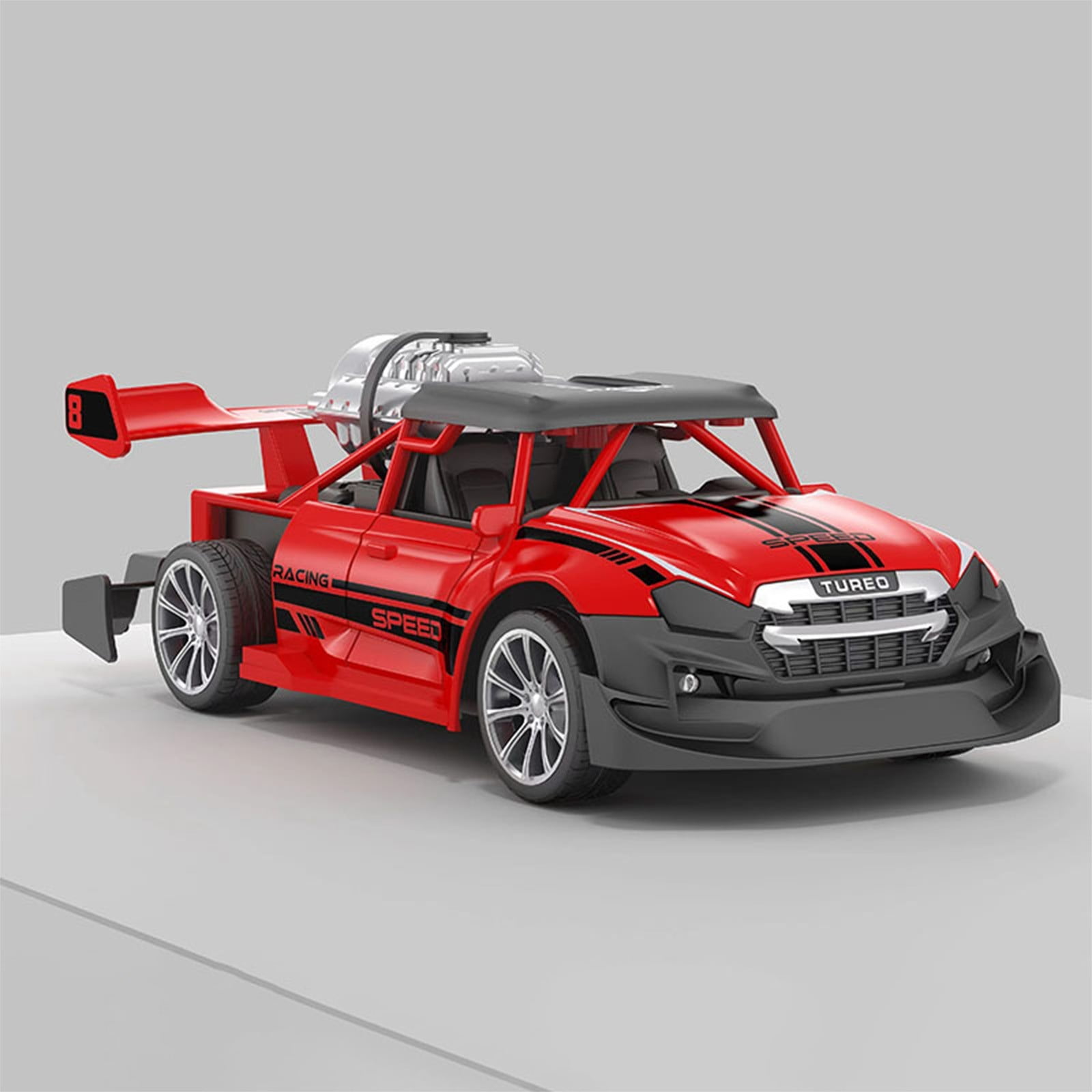 SPOORYYO High-speed Remote Control Car with Water Spray and Drift Features, 2.4Ghz Control, Powerful Motor, Stunt Tires, 360° Rotation, Cool Lights