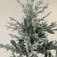 thumbnail image 2 of Homcom 6Ft Nordic Pine Artificial Christmas Tree with 795 Snow Flocked Tips,Foldable Metal Stand,Easy Assembly,Hinged Xmas Tree for Home Office Holiday,Green Plastic Household Supplies Décor, 2 of 9