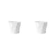 thumbnail image 4 of Wosthever Maceta de plástico con bandeja para suculentas, maceta para jardín de guardería, macetas ligeras estables nórdicas para el hogar, Blanco 2piezas, 4 of 6