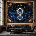 thumbnail image 6 of Golden Portal Lake with Moon Phases and Mountains, Dreamy Fantasy Style for Moon Lovers, Moon Wall Decor Housewarming Gift, Tapestry Wall Hanging for Bedroom and Dorm, 6 of 7