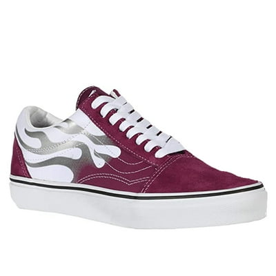 Vans Old Skool Unisex Shoe Flame Dark Purple Oman Ubuy