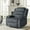Style 1-Corduroy Dark Gray, variant on UIXE Manual Recliner Chair, Corduroy Reclining Sofa Chair with Overstuffed Armrests & Backrest for Living Room, Nursery Armchair Bedroom Reading Seat, Dark Gray