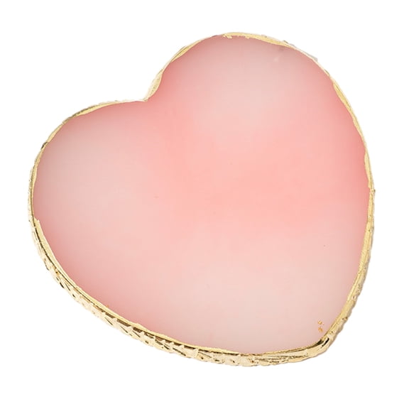 Resin Nail Art Palette, Nail Art Painting Nail Polish Palette Palette Gold Edge, Color Display Nail Art Tools. Pink