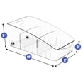 thumbnail image 5 of Sorbus Clear Organizing Bins on Wheels 15.4 x 9 x 6, 5 of 5