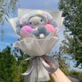 thumbnail image 3 of Muñeco de peluche de gato de dibujos animados My Melody Kuromi Cinnamoroll Kt, ramo de flores creativo, regalo de cumpleaños, graduación, Navidad y San Valentín, 3 of 5