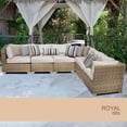 thumbnail image 2 of Royal 6 Piece Outdoor Wicker Patio Furniture Set 06b, 2 of 7