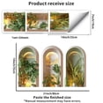 Arch Wall Decal with 3D Tropical Plant Niche Design,Self-Adhesive Peel ...