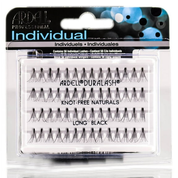 Long Black 65054 , Other Accessories: Ardell Professional Individual Duralash Lashes - Knot Free Flares , Hair Scalp Skin Body - Pack of 1 w/ SLEEK Teasing Comb