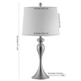 thumbnail image 4 of SAFAVIEH Bayan 28 in. Solid Iron Table Lamp, Nickel, 4 of 4