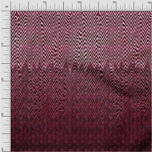 oneOone Cotton Flex Fabric Waves Panel Print Sewing Fabric BTY 40 Inch Wide