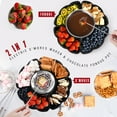 thumbnail image 3 of 2 in 1 Electric S’mores Maker & Fondue Pot, Tabletop Indoor Smores kit with 4 Roasting Forks, 4 Detachable Trays & 1 Flameless Temperature-controlled Heater, Movie Night Supplies & Housewarming Gifts, 3 of 8