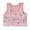 Pink, variant on Cethrio Kids Girls Cotton Tank Tops, Crewneck Sleeveless Printed Breathable Summer Undershirts Pink Size 4-5 T