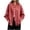 Red, variant on Women's Cotton Linen Tops Casual Vintage Solid Long Sleeve Jackets Loose fit Chinese Frog Buttons Shirts(Available in Plus Size) Red M