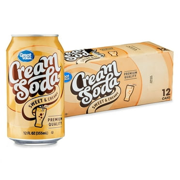 Cream Soda Pop, 12 fl oz, 12 Pack Cans