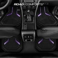 thumbnail image 5 of Road Comforts Heavy Duty Rubber Floor Mats Purple Aluminum Film Car Mats Set, Front and Rear Car Mats, 5 of 8