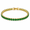 Gold-G, variant on Tennis Bracelet for Women, Round Cut Birthstone Eternity Design, 5.5 Carat Zirconia 16K Gold Plated Bracelet