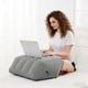 thumbnail image 4 of Almohada inflable para piernas con funda afelpada, soporte ergonómico para rodillas y piernas, portátil y que ahorra espacio para el hogar, viajes y recuperación post-ejercicio., 4 of 6