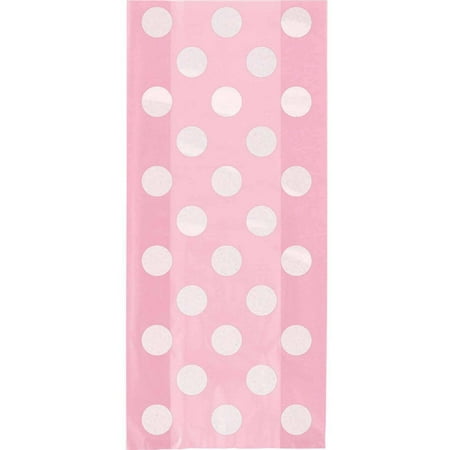 Unique Industries Assorted Colors Polka Dot Birthday Party Bags, 20 Count