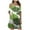 Green Dress, variant on Brnmxoke Women 2024 Summer Midi Dress Casual Floral Cold Shoulder Sleeve Sundress Beach Hawaiian Outfits Wedding Guest Dress