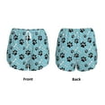 thumbnail image 3 of Salouo Cute Dog Footprints Print Women's 2 in 1 Running Shorts Double-Layer Shorts Athletic Workout Gym Yoga Shorts Running Shorts for Women-Small, 3 of 7
