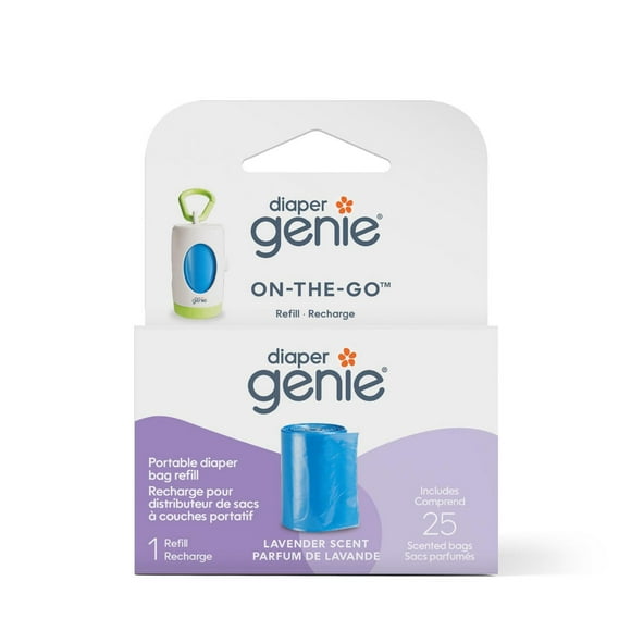 Recharge de sacs à couches pour distributeur portable Diaper Genie On-the-Go