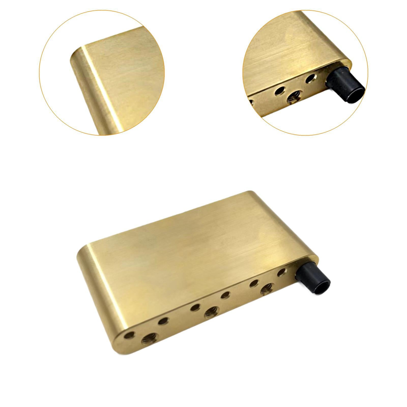 Tremolo Bridge Saddle Brass Guitar Tremolo Block Convenient Fit for Electric Guitar Enthusiasts