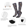 thumbnail image 6 of Daiia Sports Socks Hawaiian Style Printed Novelty Crew Socks for Men Women Knee High Socks Cotton Socks Soft & Breathable Support Unisex Socks, 6 of 9