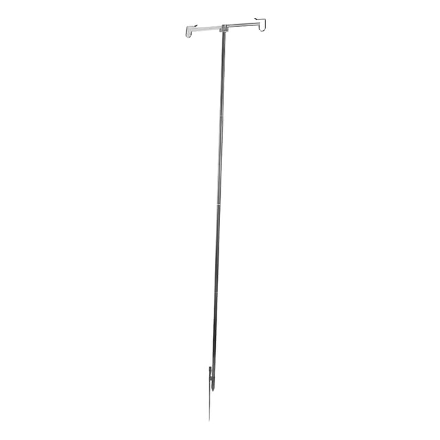 DEWIN Lámpara de Camping Poste Plegable Ligero Aleación de Aluminio Soporte de Linterna para Exteriores con Bolsa de Almacenamiento para Picnic Pesca(Negro)