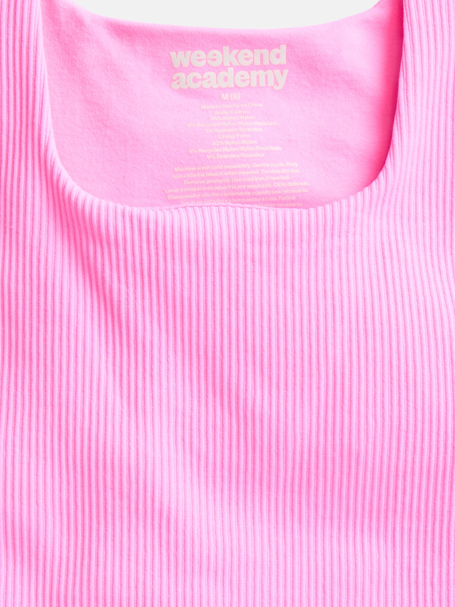 Weekend Academy Girls Seamless Tank Top, Sizes 4-18